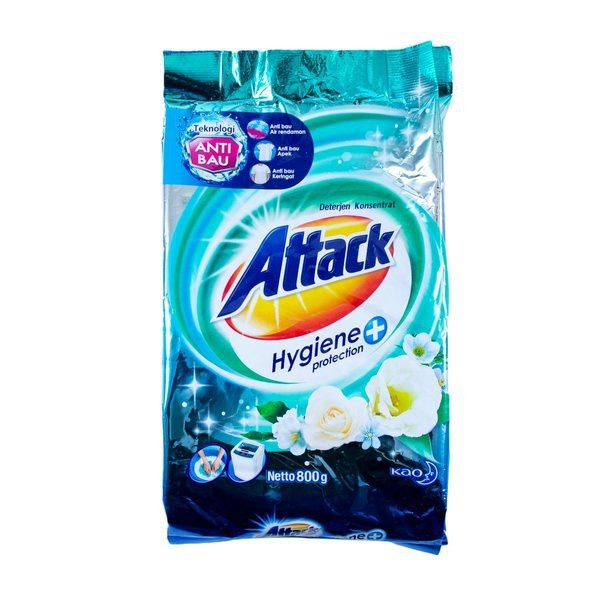 DETERJEN ATTACK HYGIENE PLUS PROTECTION 800G / SABUN CUCI BAJU