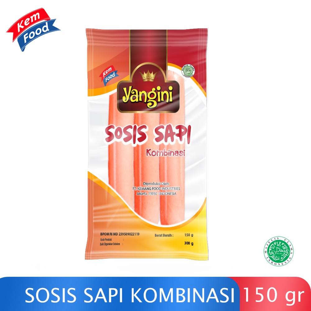 

Yangini Sosis Sapi Kombinasi - 150 gr