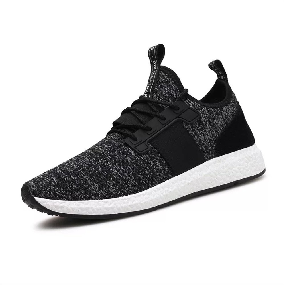 WAADOO Sepatu Olahraga Pria Fly Power Sepatu Running Sneaker Fashion - Hitam