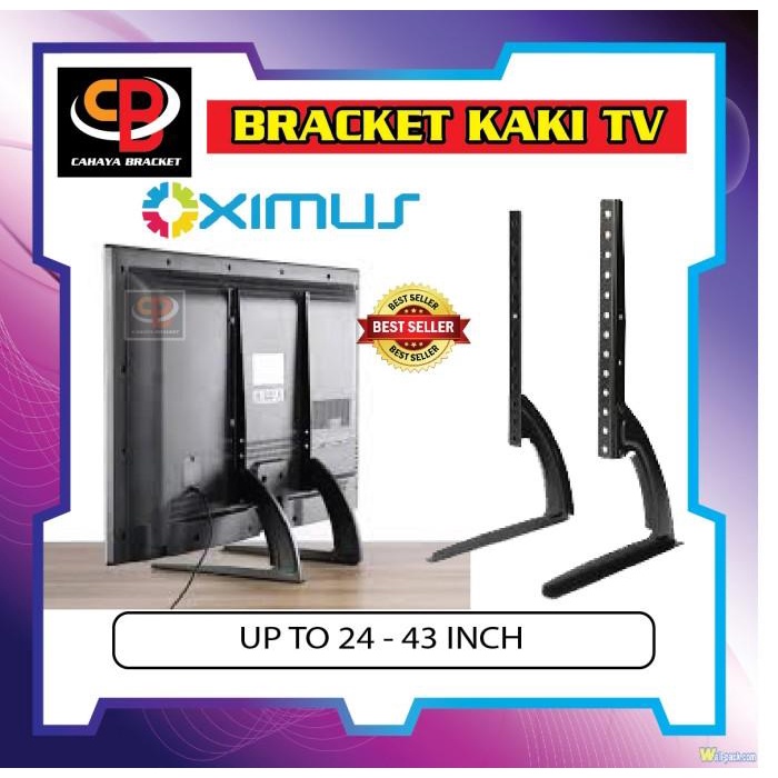 Bracket TV Kaki 22"~ 43" Bracket Standing Kaki TV LED LCD UHD Curved