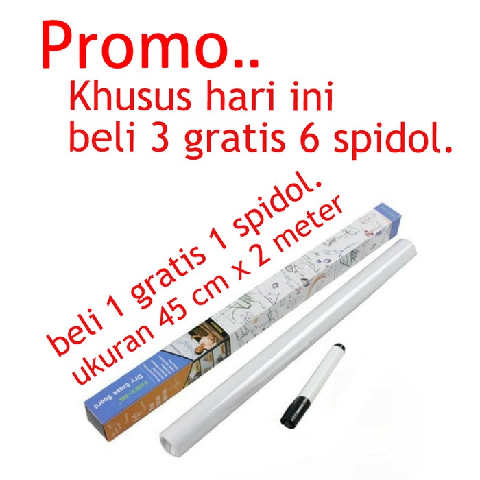 

CODE368 Whiteboard sticker wall sticker papan tulis untuk kantor belajar anak