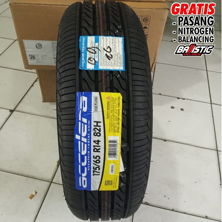 Ban Mobil Honda Jazz brio Accelera Ecoplus 175/65 R14 Black Ban Tubles 175 65 Ring 14 - toko ban mob