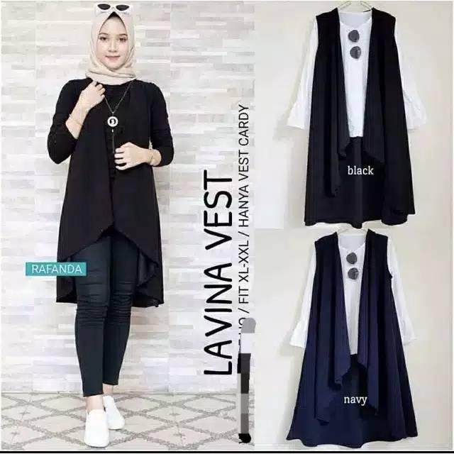 Lavina vest Cardigan / Kardigan Wanita / Outer Fashion Muslim