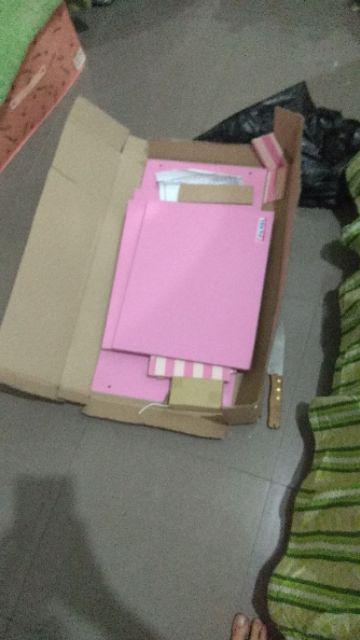 Rak Buku Lemari Buku Serbaguna Susun 2 Kayu Big Panel