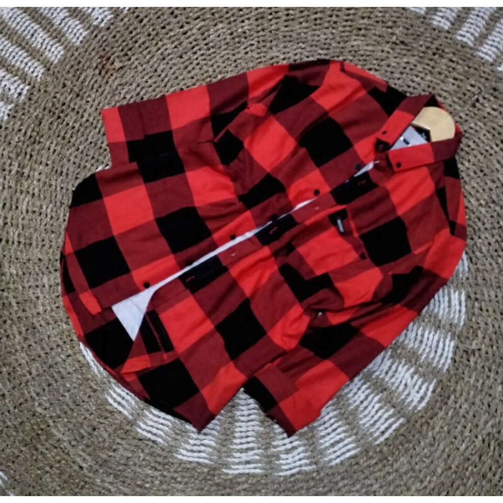 Kemeja Flanel Pria kualitas Premium Lengan Panjang Unisex Exklusif {murah} kemeja flanel wanita-4