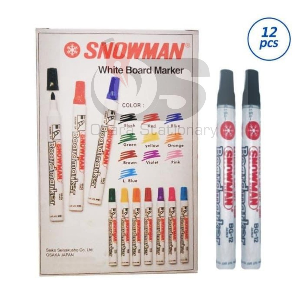 

SNOWMAN Spidol / Whiteboard Snowman BG12 / HARGA 1 pcs