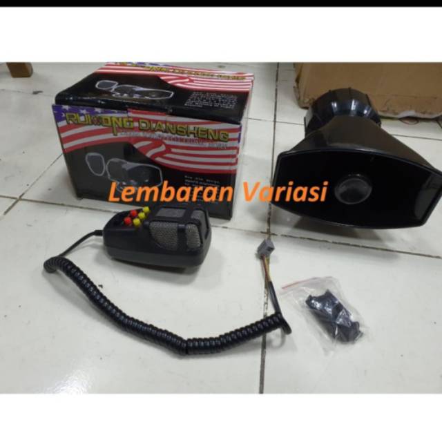 Sirene toa patwal polisi 3 suara/ three sound electronik horn mobil universal