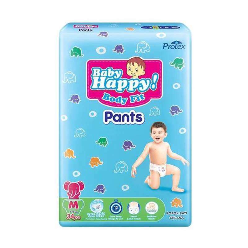 Baby Happy Pants Popok Bayi & Anak [M34+4]