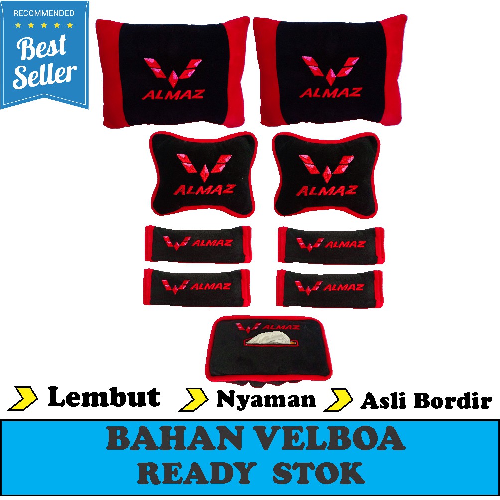 Sandaran leher Bantal Mobil ALMAZ headrest mobil aksesoris interior mobil