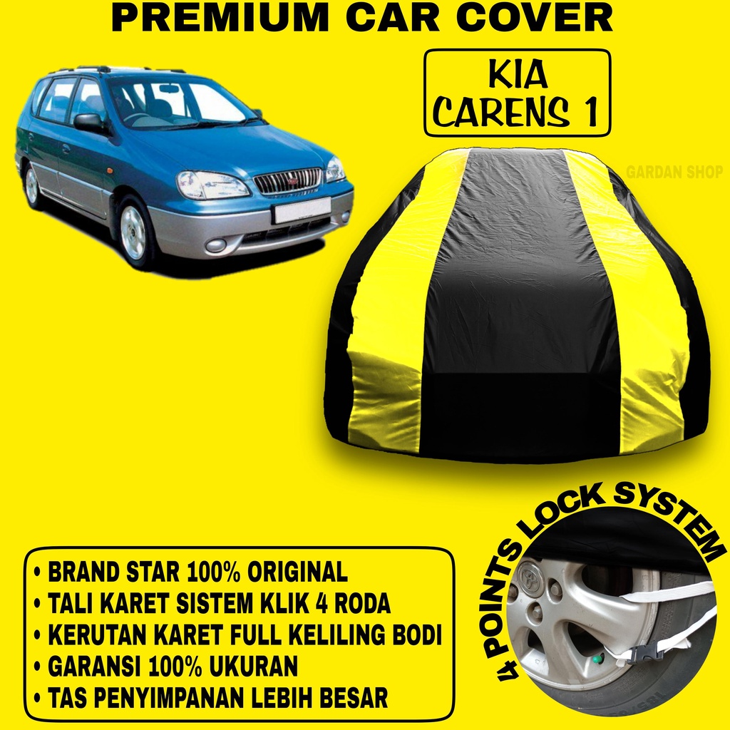 Body Cover KIA CARENS 1 Sarung Strip KUNING Penutup Pelindung Bodi Mobil Kia Carens 1 PREMIUM