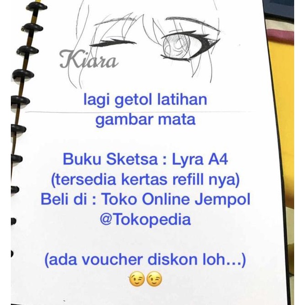 

ATK0667LR A4 Sketch Book LYRA 9210260 buku sketsa gambar bisa refill