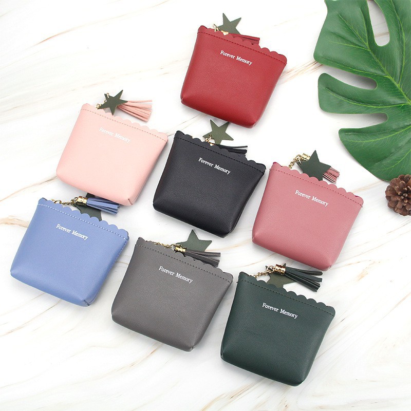 ♥TMALL88♥TMALL88 Dompet Koin Mini Wanita Resleting Import