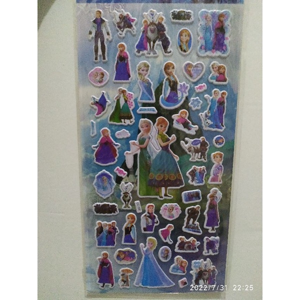 Stiker anak timbul FROZEN