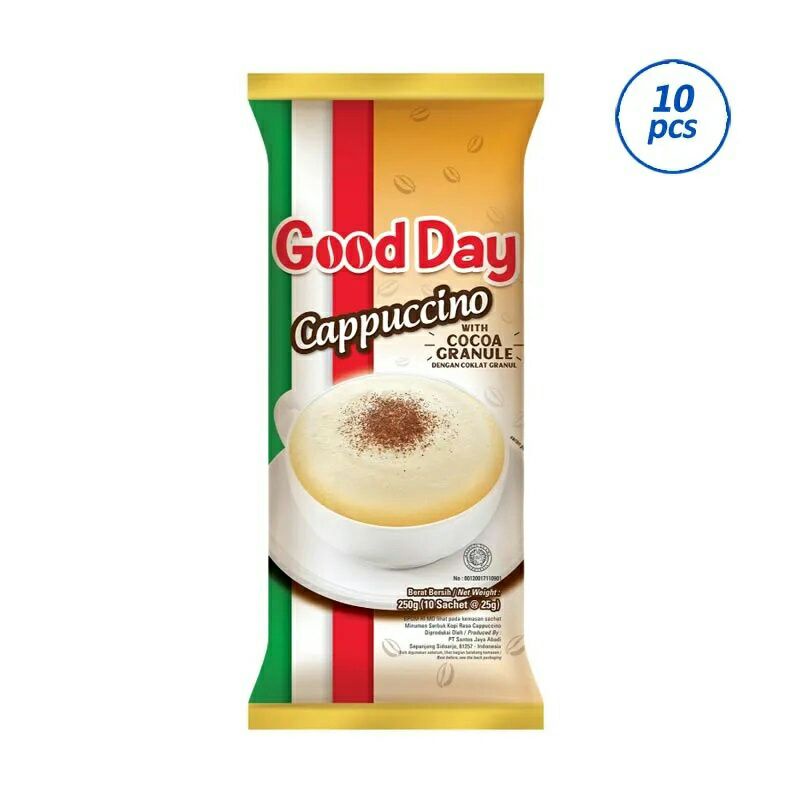 

GOOD DAY CAPPUCINO BAG - 10'sx25Gr