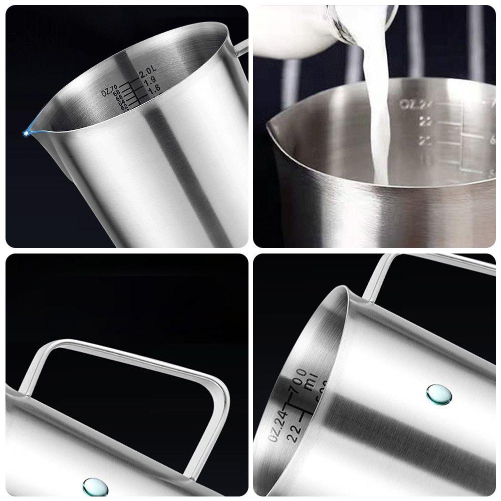 Lily 500ml Milk Frothing Pitcher Home Milk Frother Steamer Cup Stainless Steel Timbangan Kopi Susu