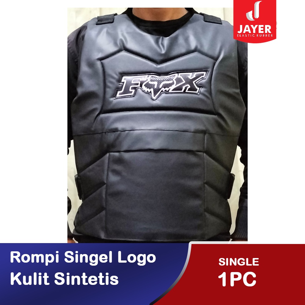 Rompi Motor Anti angin Single Bahan Kalep Kulit sintetis