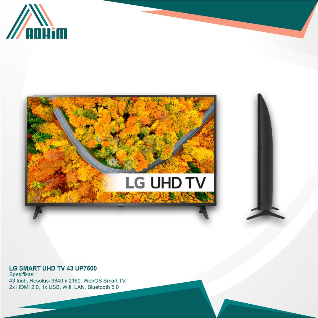 LG SMART UHD TV 43INCH UP7500  LG 43UQ7500PSF UHD 4K Smart TV PLATFORM