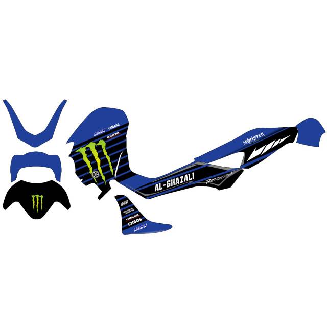 Decal Sticker / Dekal Stiker Yamaha NEW NMAX 2020 desain motif Monster