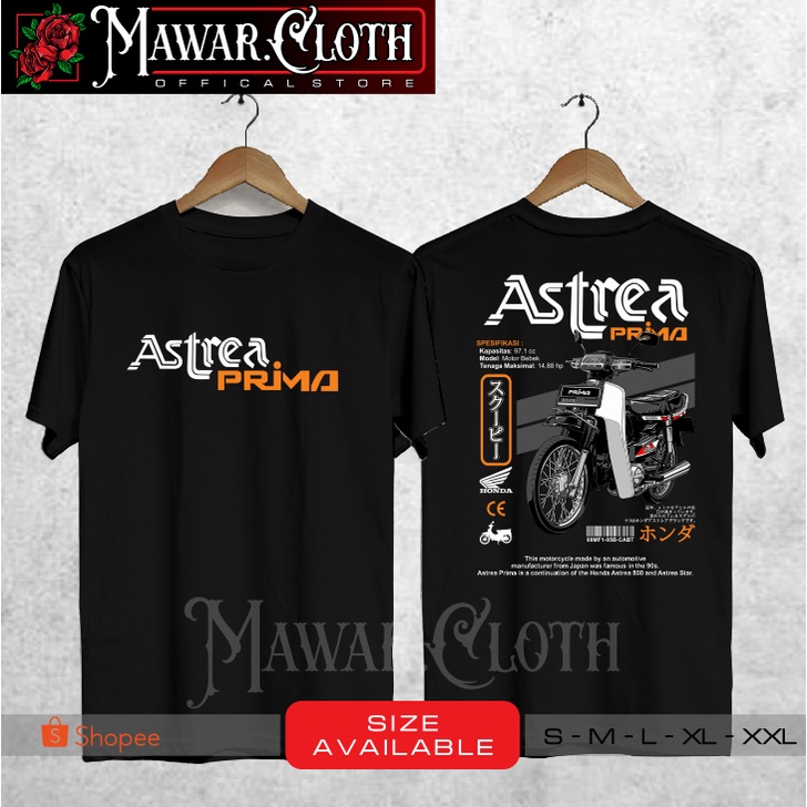 Kaos / Baju Honda Astrea Prima Grand Legenda Motor Classic Terbaru - Mawar.Cloth