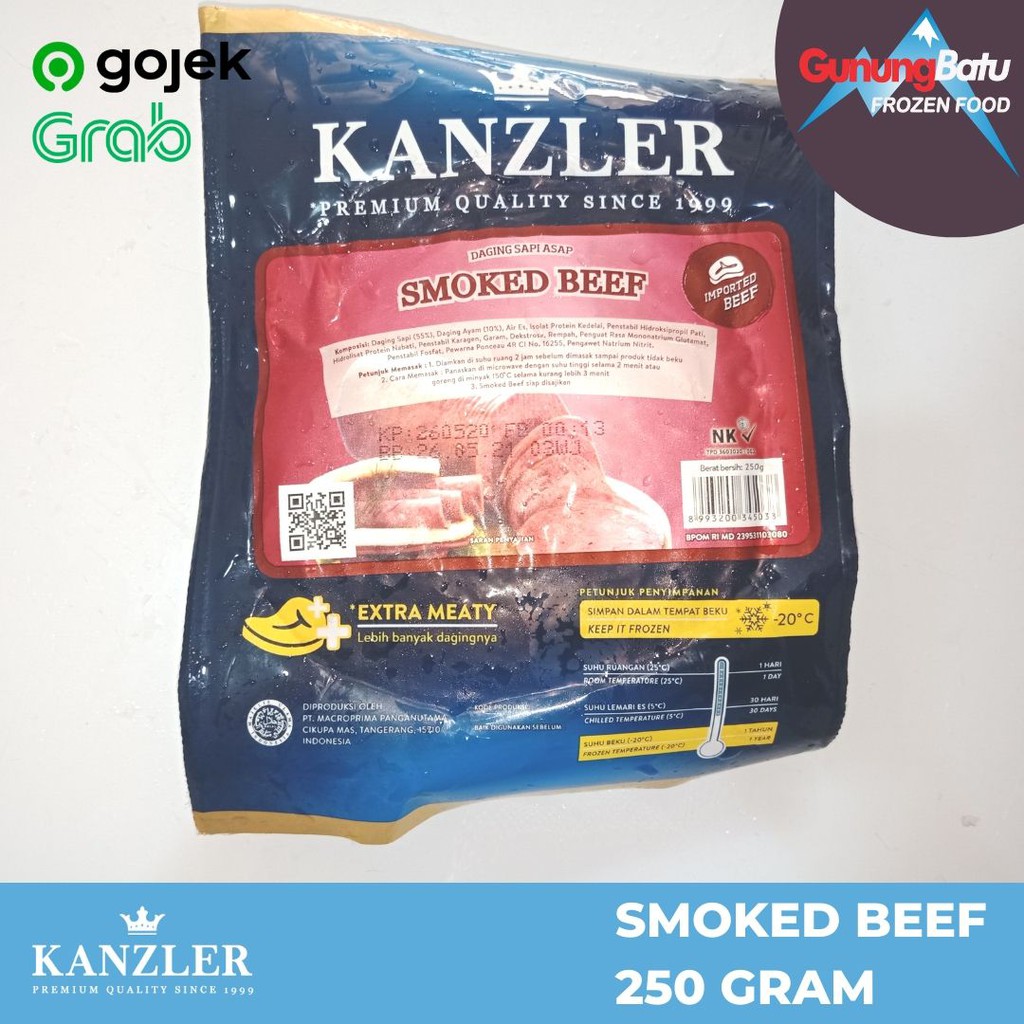 

KANZLER SMOKED BEEF (DAGING SAPI ASAP) 250 GRAM