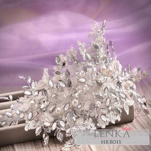 LENKA Hairpiece Aksesoris Rambut Hiasan Sanggul Pengantin Wedding Crown HRB011