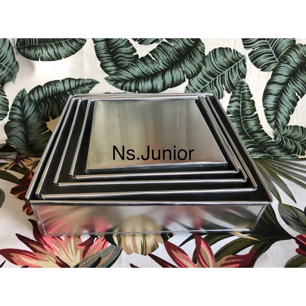 Loyang kue Kotak/loyang alumunium kotak/ loyang kotak murah satu set