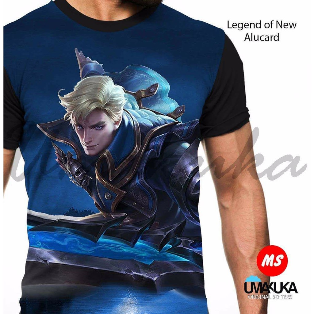 baju tshirt kaos game mobile legend ML ALUCARD skin umakuka 3d original premium murah terbaru