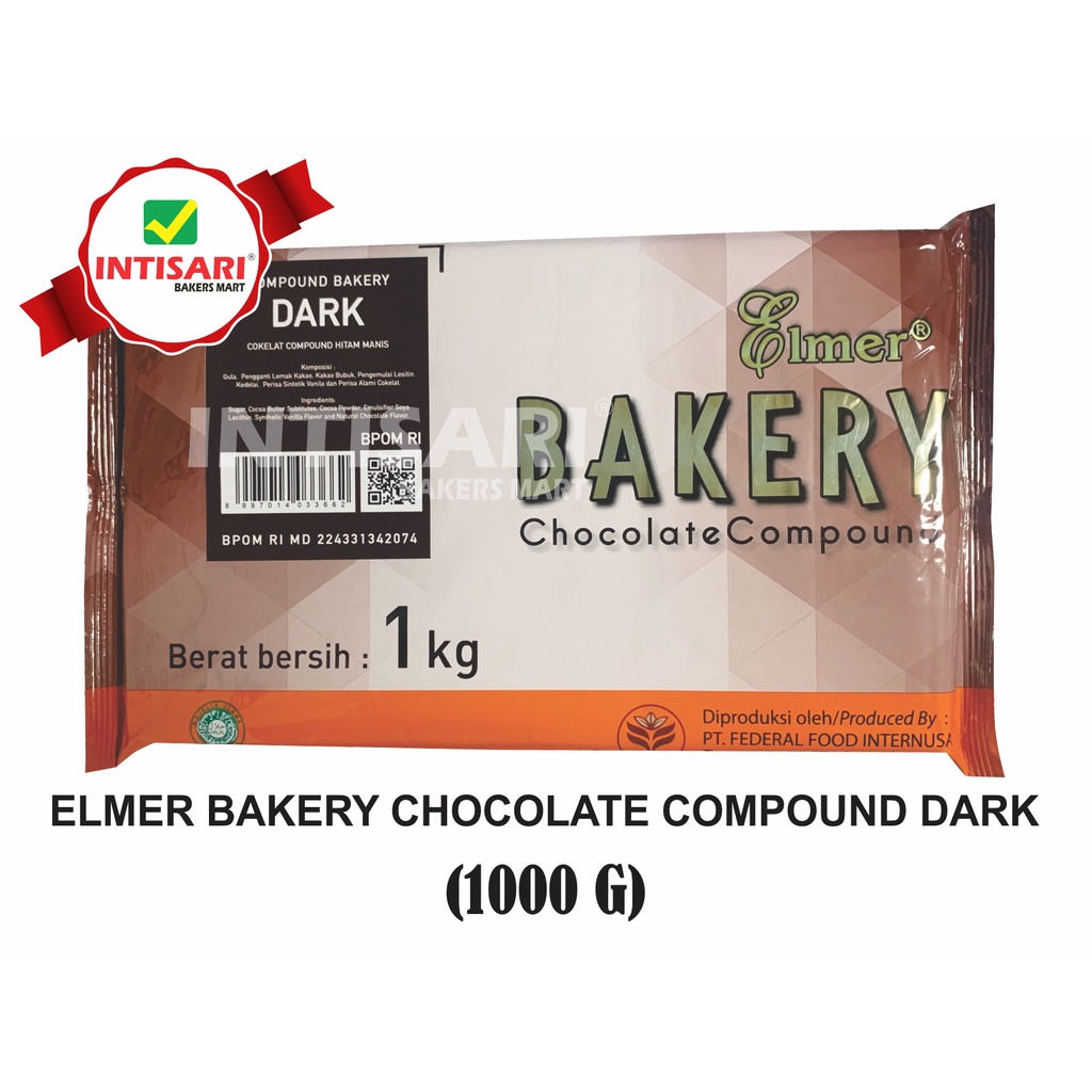 

ELMER BAKERY CHOCOLATE COMPOUND DARK 1000 G