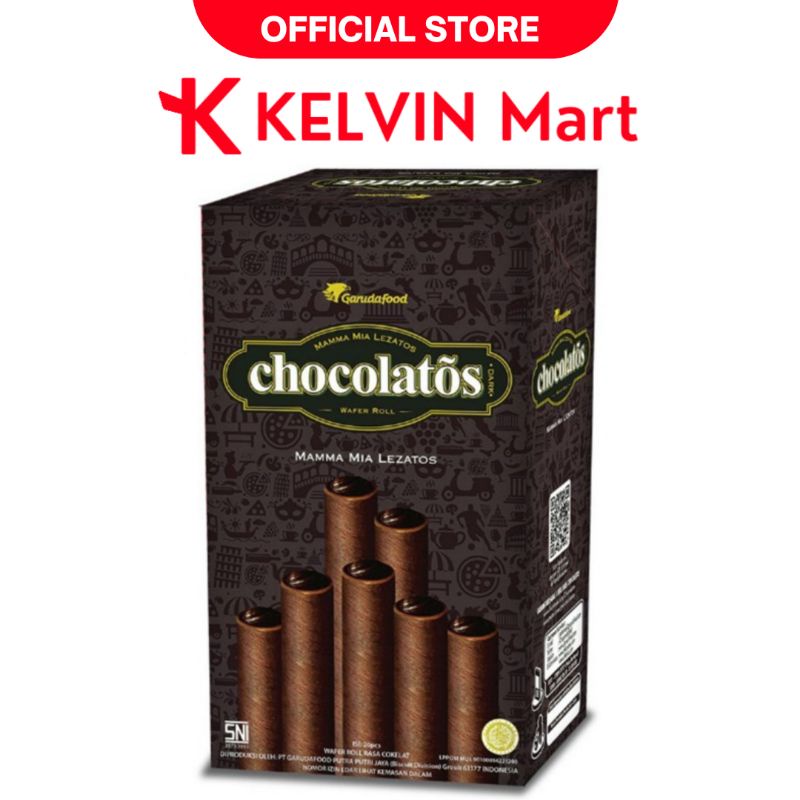 

Chocolatos Dark Wafer Coklat Box isi 20 x 14g | KELVIN Mart