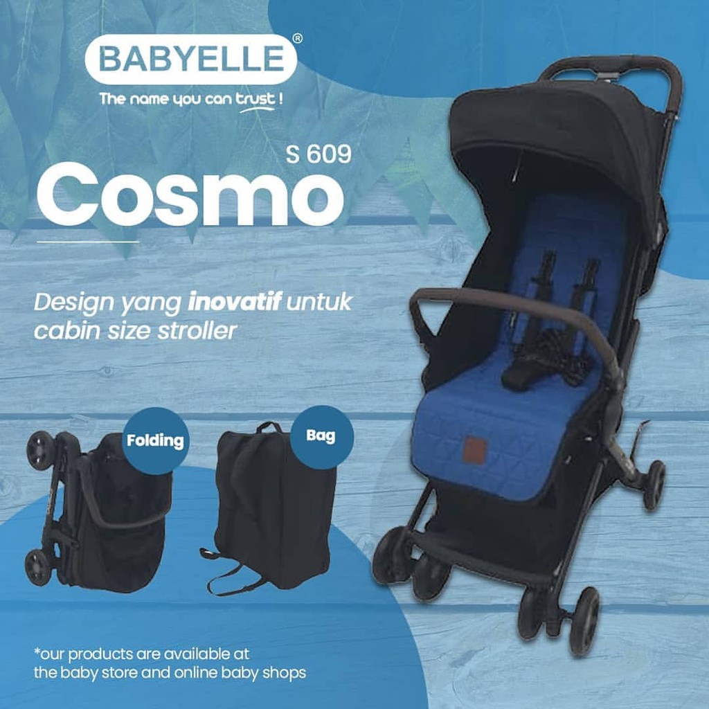 stroller babyelle cosmo s 609 kereta dorong bayi cabin size ringan