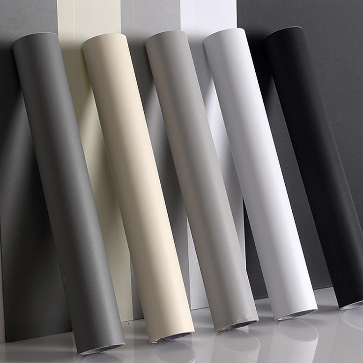 [READY SEMARANG BISA ] WALLPAPER DINDING 10 METER WALLPAPER STIKER POLOS DOFF MATTE TEKSTUR BAHAN AN