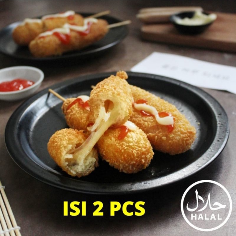 

Korndog Mozzarella Korean Hotdog Isi Keju Mozza Premium Halal Jajanan Korea