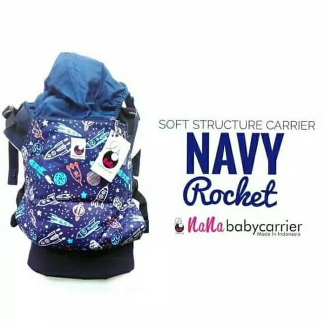 Termurah Gendongan SSC Nana Baby Carrier Navy Rocket