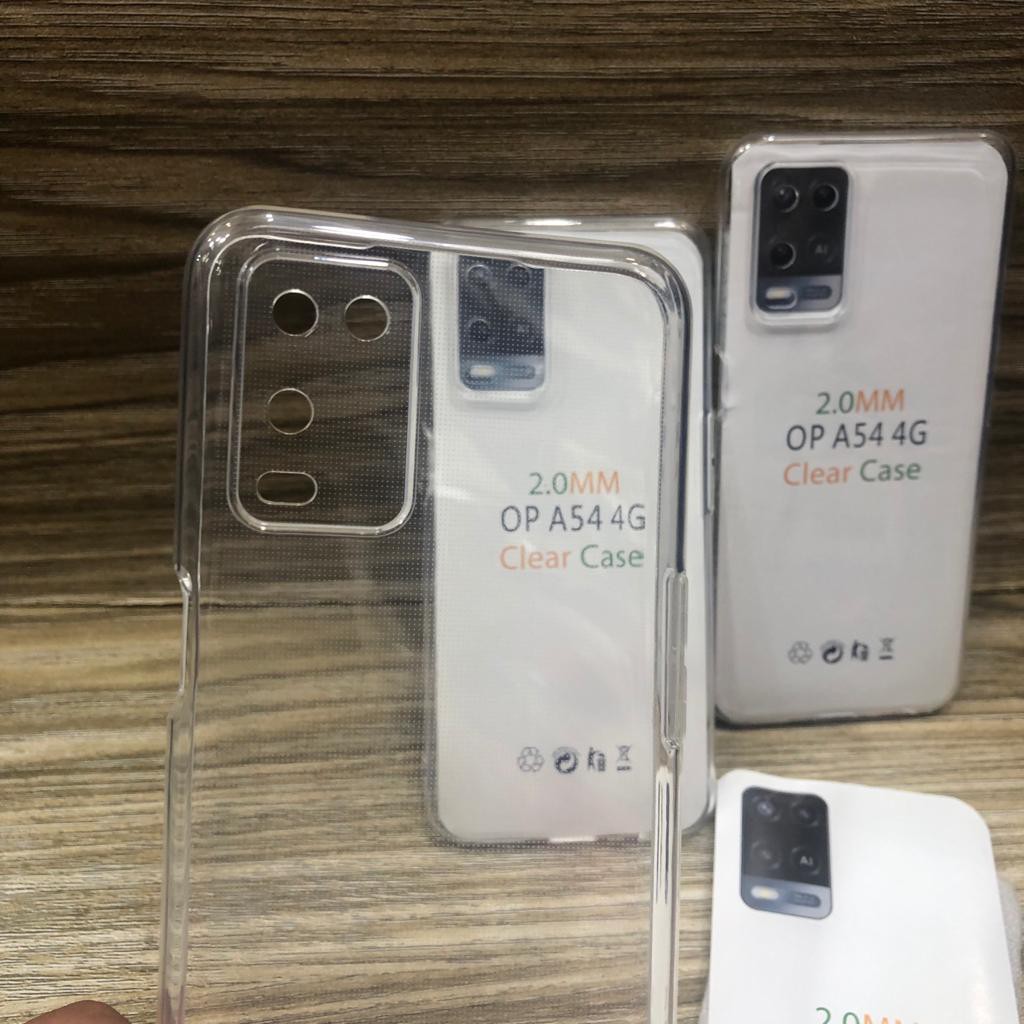 CASING COVER SARUNG OPPO A54 4G SOFT CASE BENING TEBAL 2.00MM SILIKON CLEAR CASE JELLY CASE TRANSPARANT