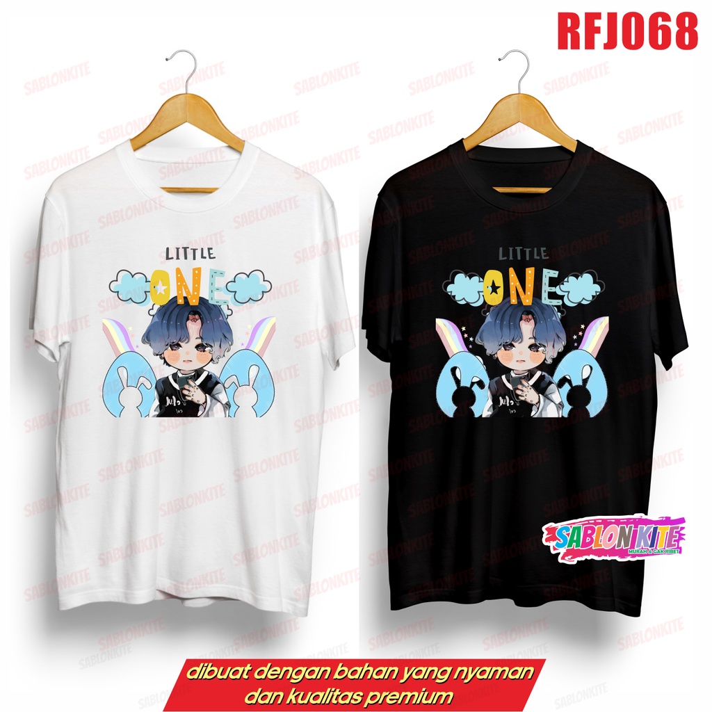 MURAH!!! KAOS KPOP JUNGKOOK CHIBI LITTLE ONE RFJ068 COMBED 30S