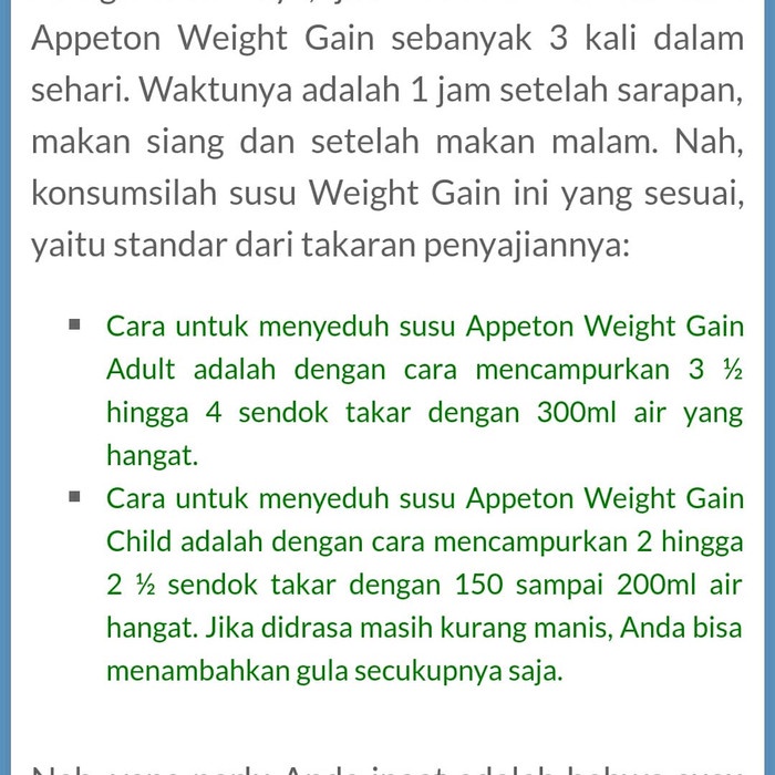 

ds211vz 450 Gr Appeton Weight Gain Adult - Coklat - 450Gr - Coklat Xa201As