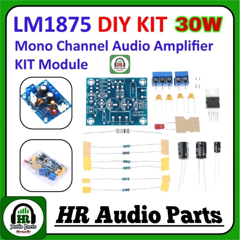 LM1875T mono 30W amplifier board speaker power amplifier PCB DIY kit LM1875 .