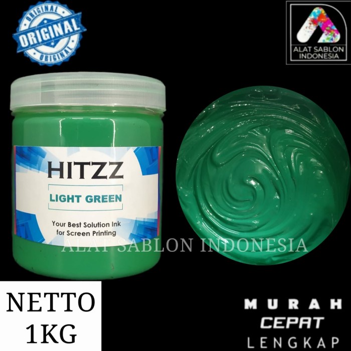 

Terbatas Tinta Sablon Plastisol Light Green Hitzz 1Kg Promo