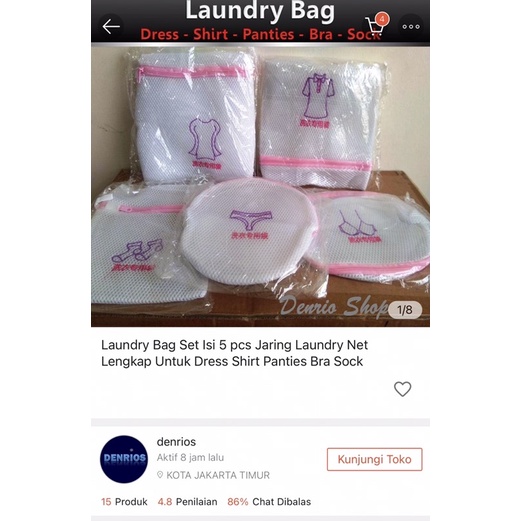 Preloved kantong laundry mesin cuci