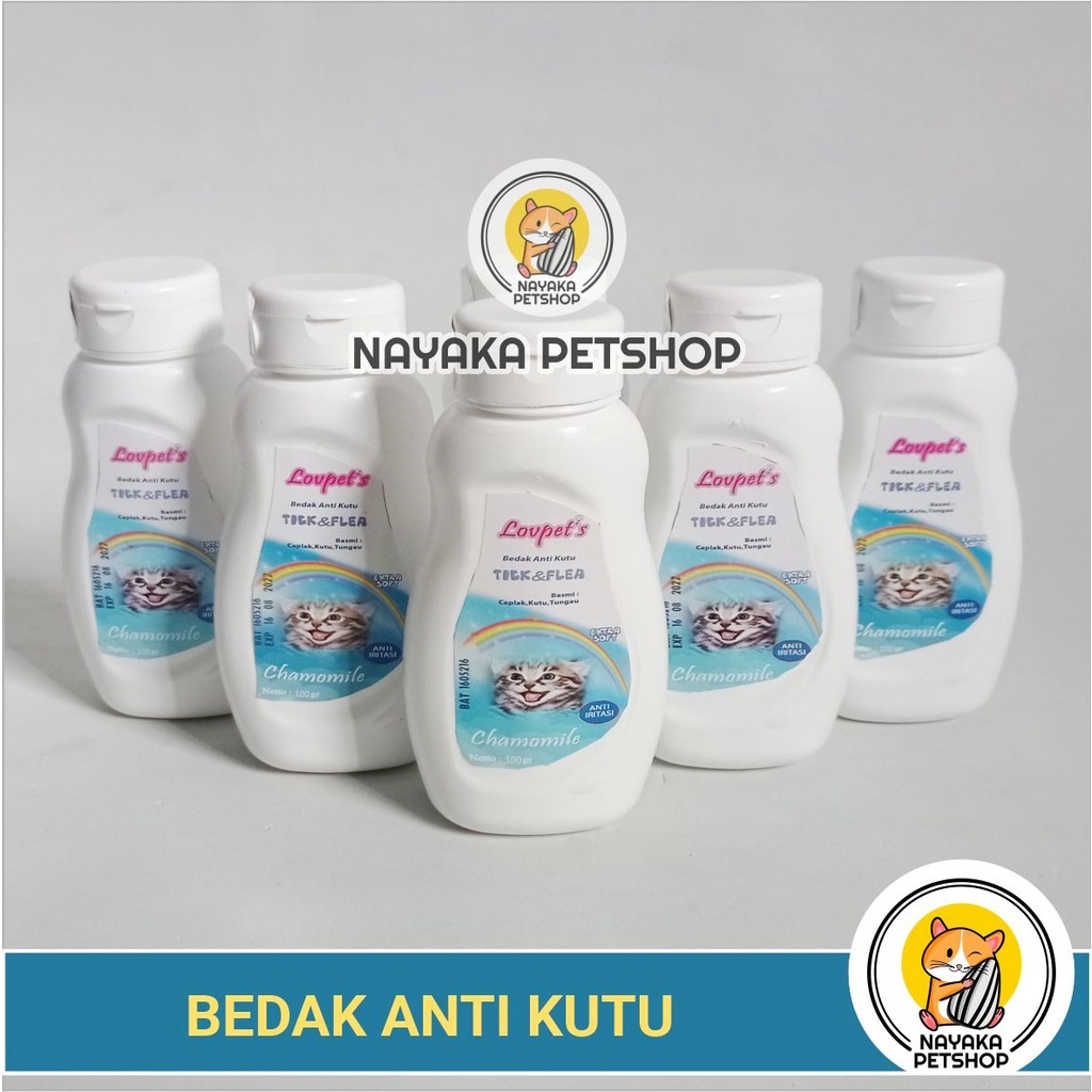 Bedak Kutu Kucing Anti Tick Flea Kitten Hamster Kelinci