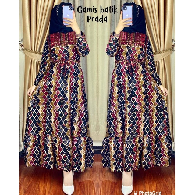 gamis batik prada
