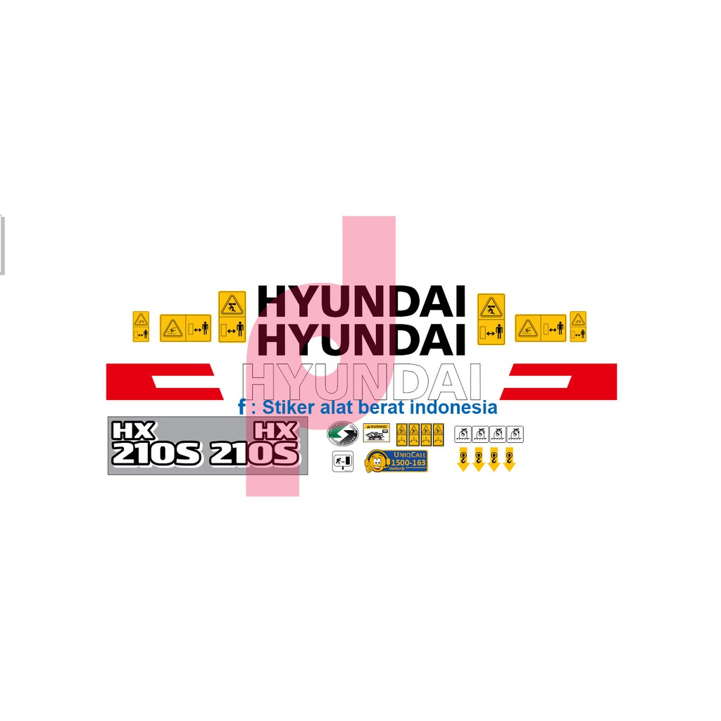 STIKER HYUNDAI HX210S