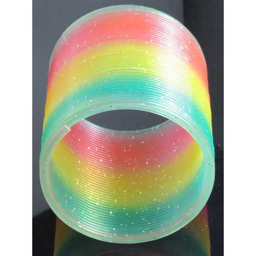 Slinky Rainbow Anti Stress SJ Mainan Slinki Plastik Penghilang Penat Pegas Per Slinky Asik Spring Pir Anak IPA Belajar Menarik
