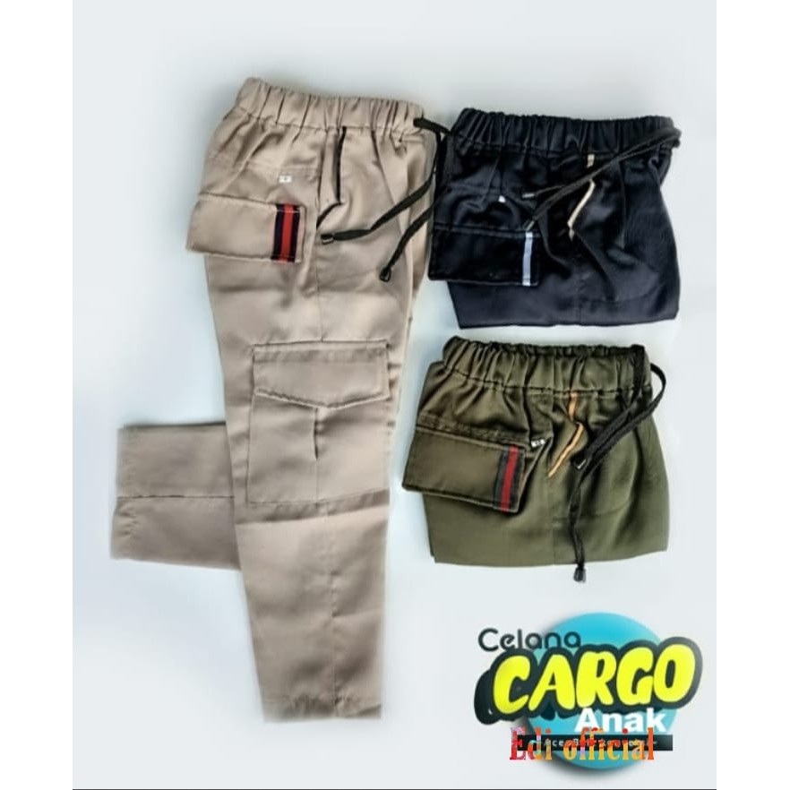 Kids - celana panjang anak laki laki - celana anak-  Chino Cargo Anak 1-5 tahun