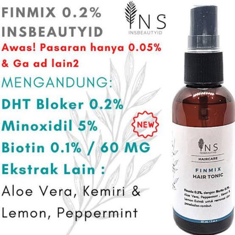 Insbeauty Haircare Minoxidil 15% Hair Tonic Finmix Penumbuh Rambut Super Cepat