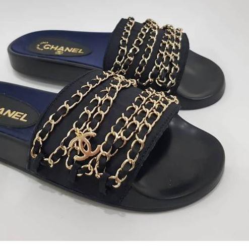 ○ Sandal Chanel Premium BNIB Made In ITALY / Sandal Wanita Terbaru ✯