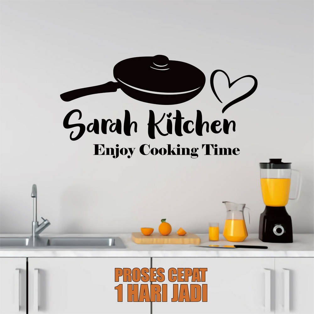 Stiker Sticker Dinding Kitchen/Dapur Custom Cutting Stiker Vinyl Kaca Tembok Keramik 7