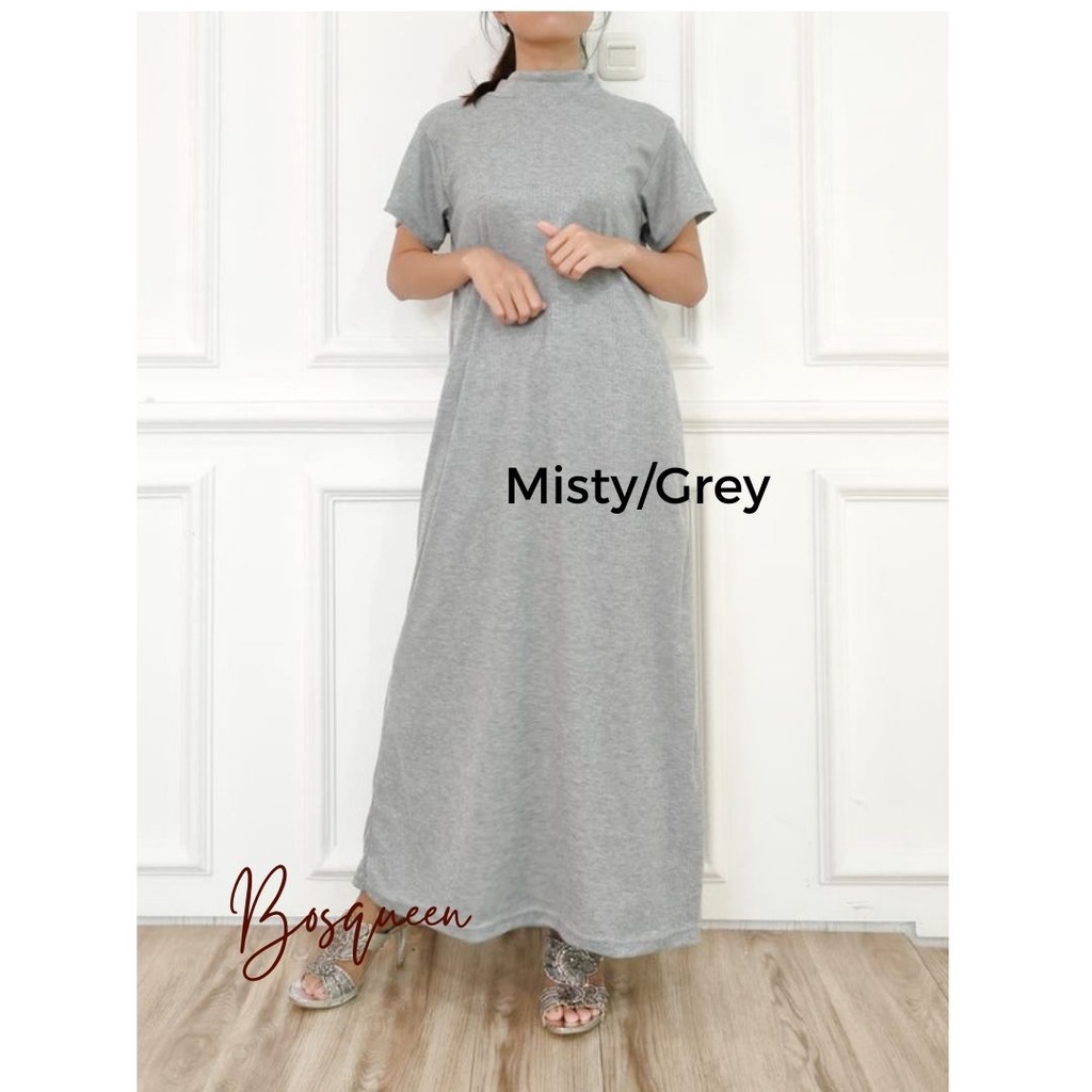 INNER DRESS SPAN RAJUT LENGAN PENDEK / BASIC LONG INNER / BASIC DRESS