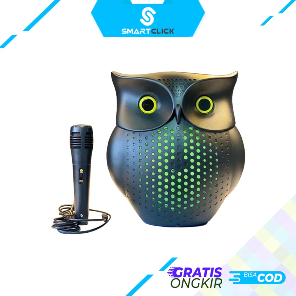 Speaker Bluetooth Karaoke Portable Extra Bass Gratis Microphone FM Radio Memory card QS 2610