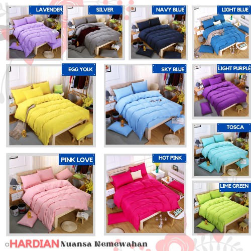 TERLENGKAP Sprei Polos Hardian Sprei Sprai Katun  Polos 